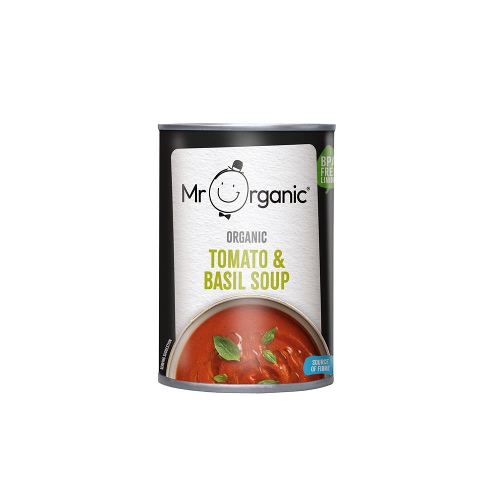 Mr Organic Tomato & Basil Soup 400g - Earthfare Supermarket - 5060178074987