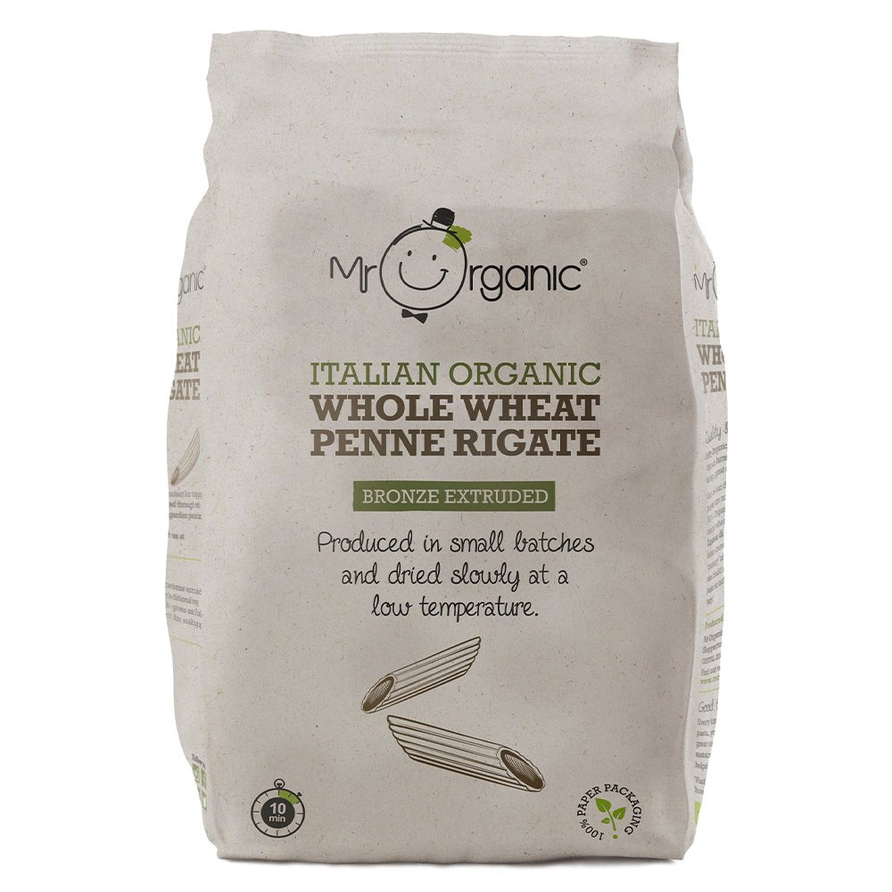 Mr Organic Whole Wheat Penne Pasta 500g - Earthfare Supermarket - 5060178071023