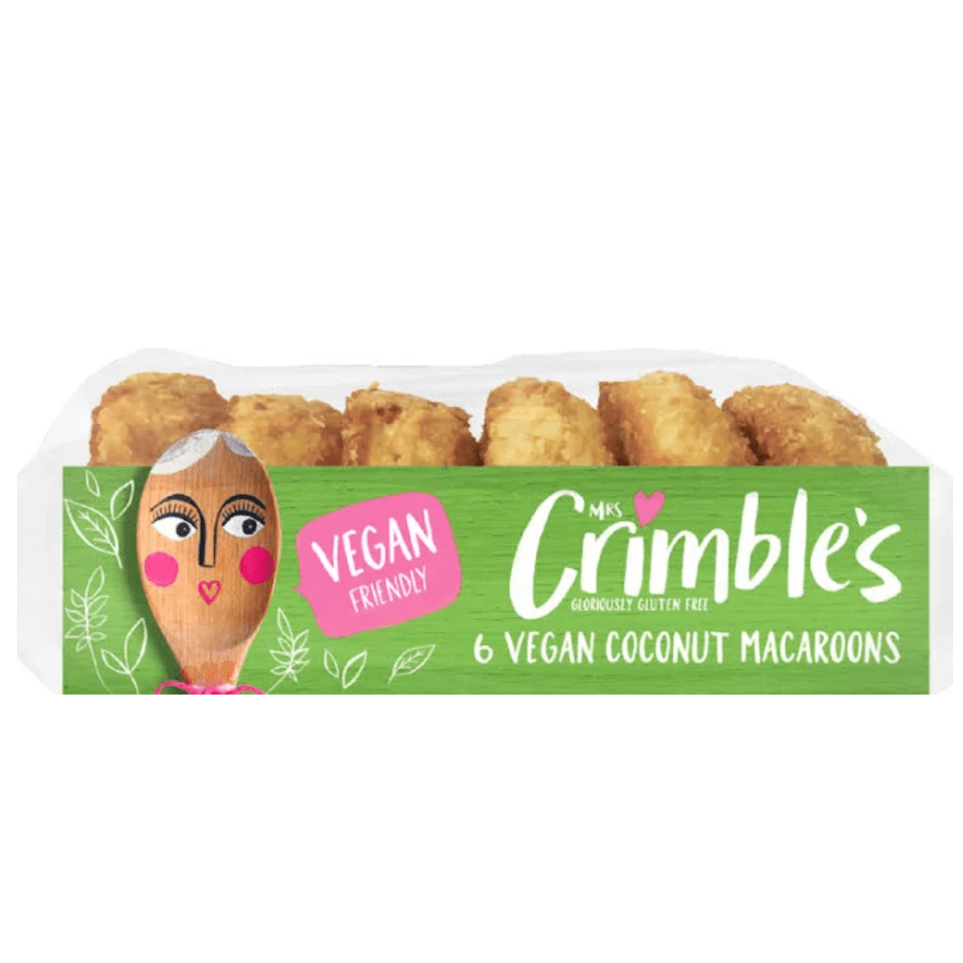 Mrs Crimbles Vegan Coconut Macaroons 180G - Earthfare Supermarket - 5010822991269