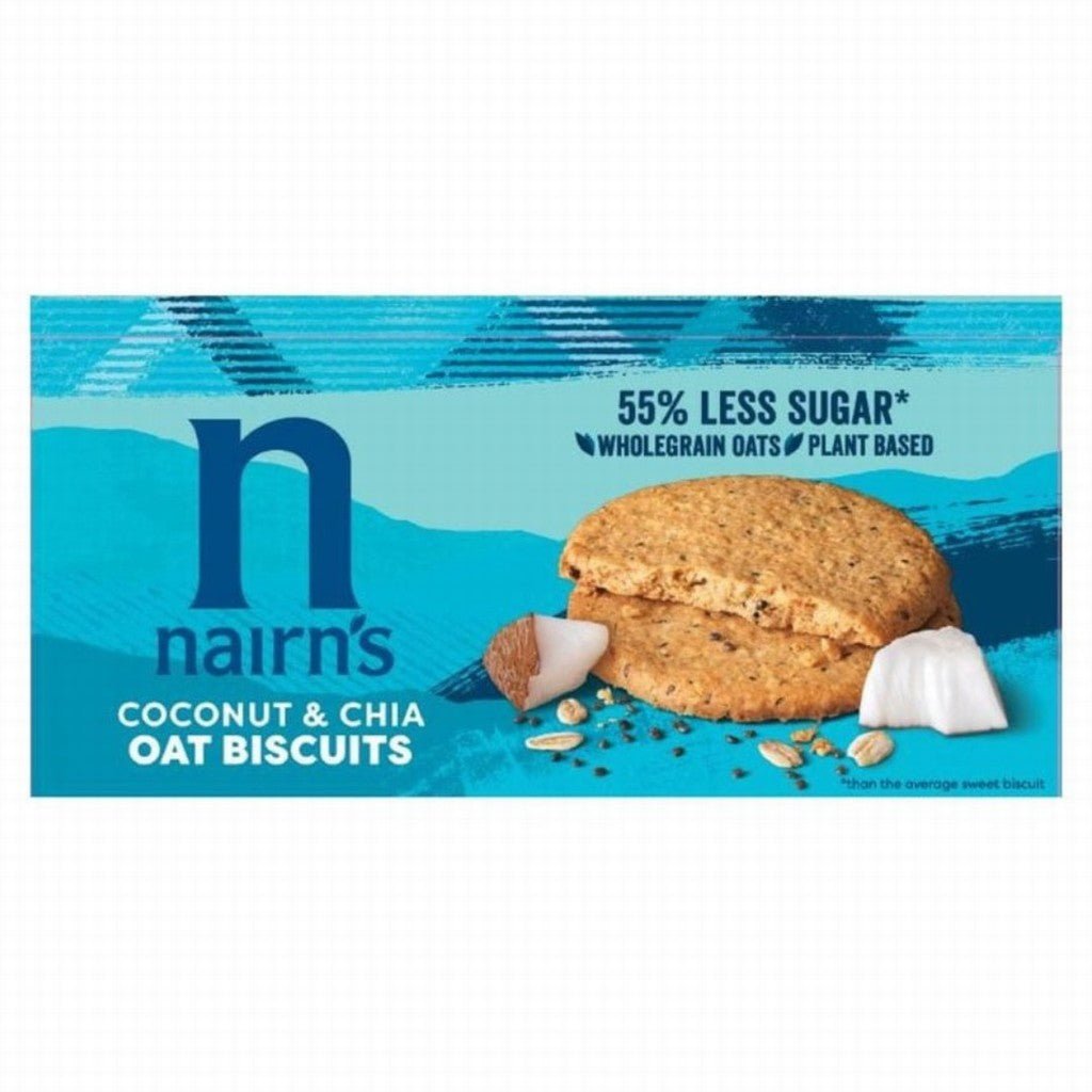 Nairns Coconut & Chia Oat Biscuits 200G - Earthfare Supermarket - 612322001063
