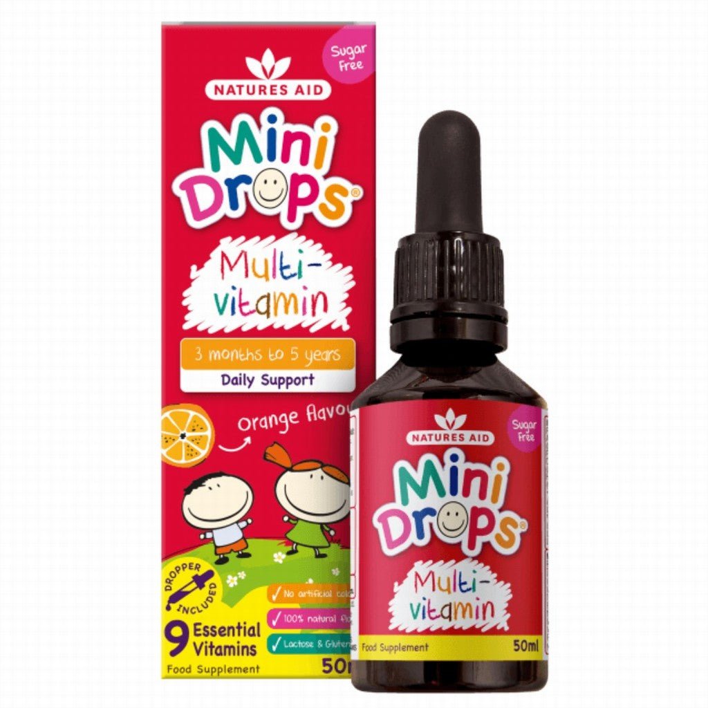 Natures Aid Mini Drops Multi Vits - Earthfare Supermarket - 5023652362055