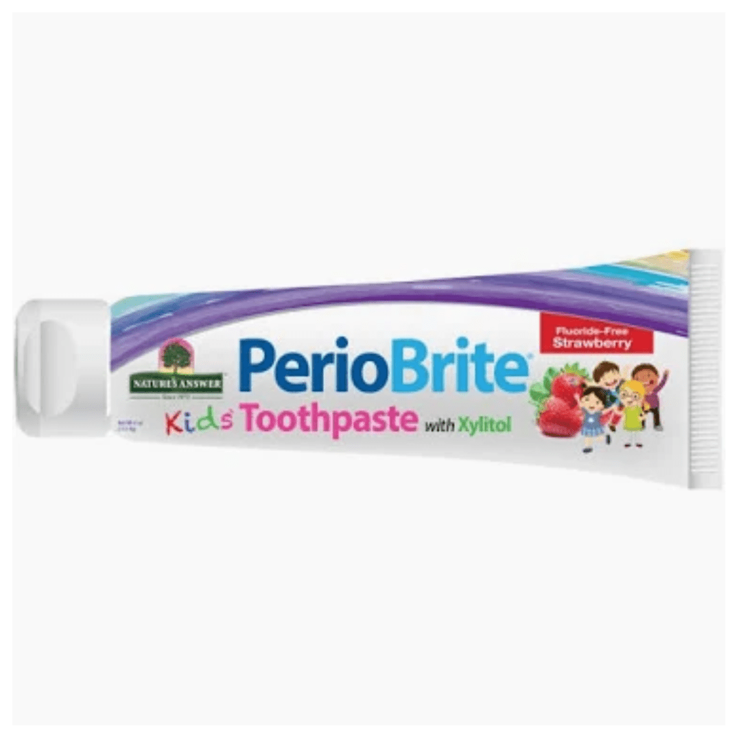Natures Answer Periobrite Kids Toothpaste Strawberry - Earthfare Supermarket - 083000016585