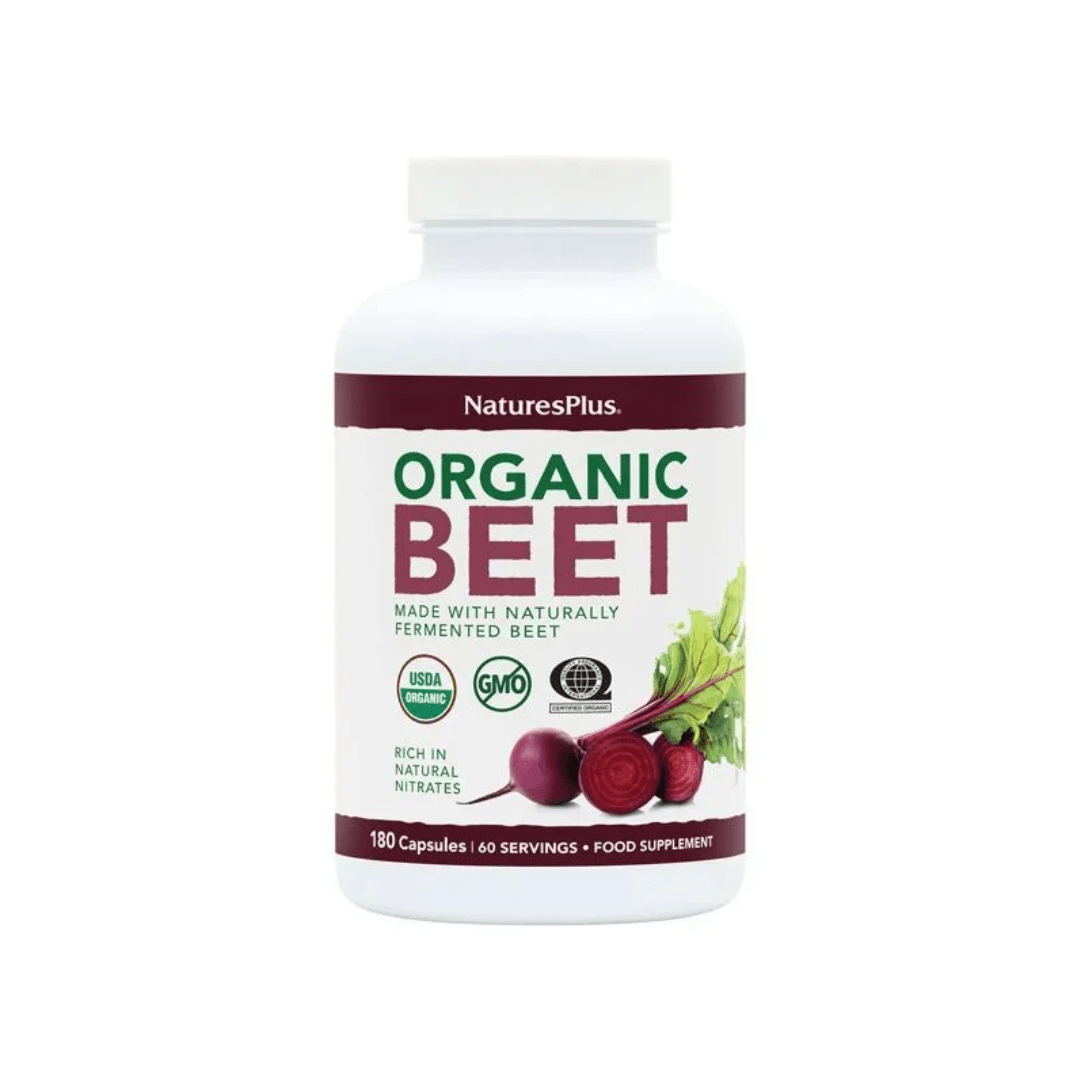 Natures Plus Organic Fermented Beet 180 caps - Earthfare Supermarket - 810184360124