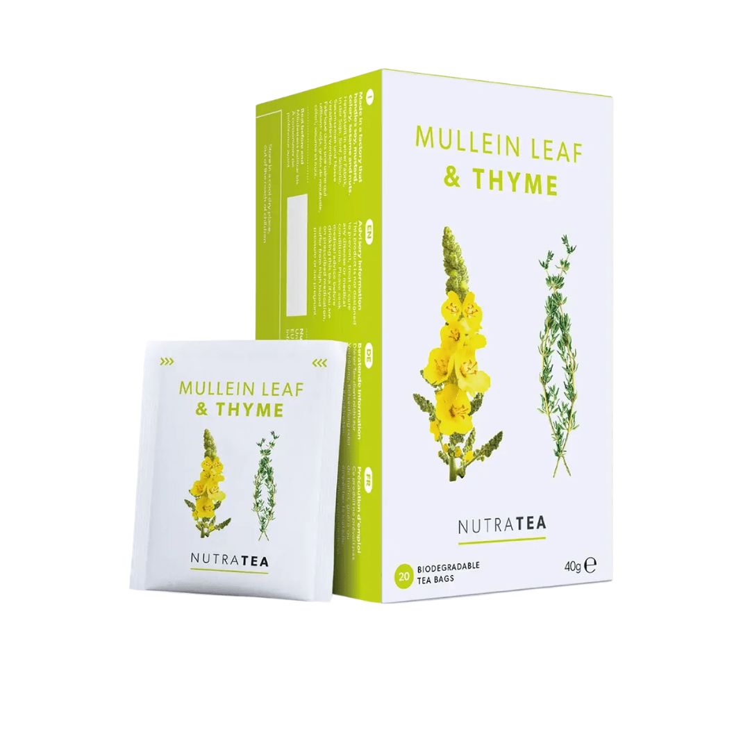 NutraTea Mullein Leaf & Thyme - 20 Tea Bags - Earthfare Supermarket - 5060394428397