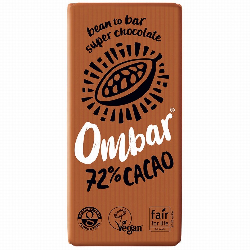 Ombar Organic 72% Cacao 35G - Earthfare Supermarket - 5060102661078