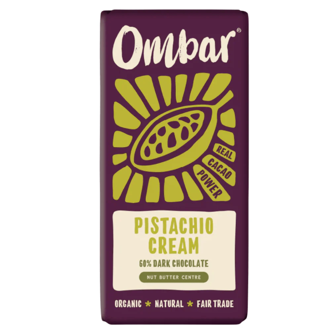Ombar Organic Centres Pistachio 70g - Earthfare Supermarket - 5060102662181