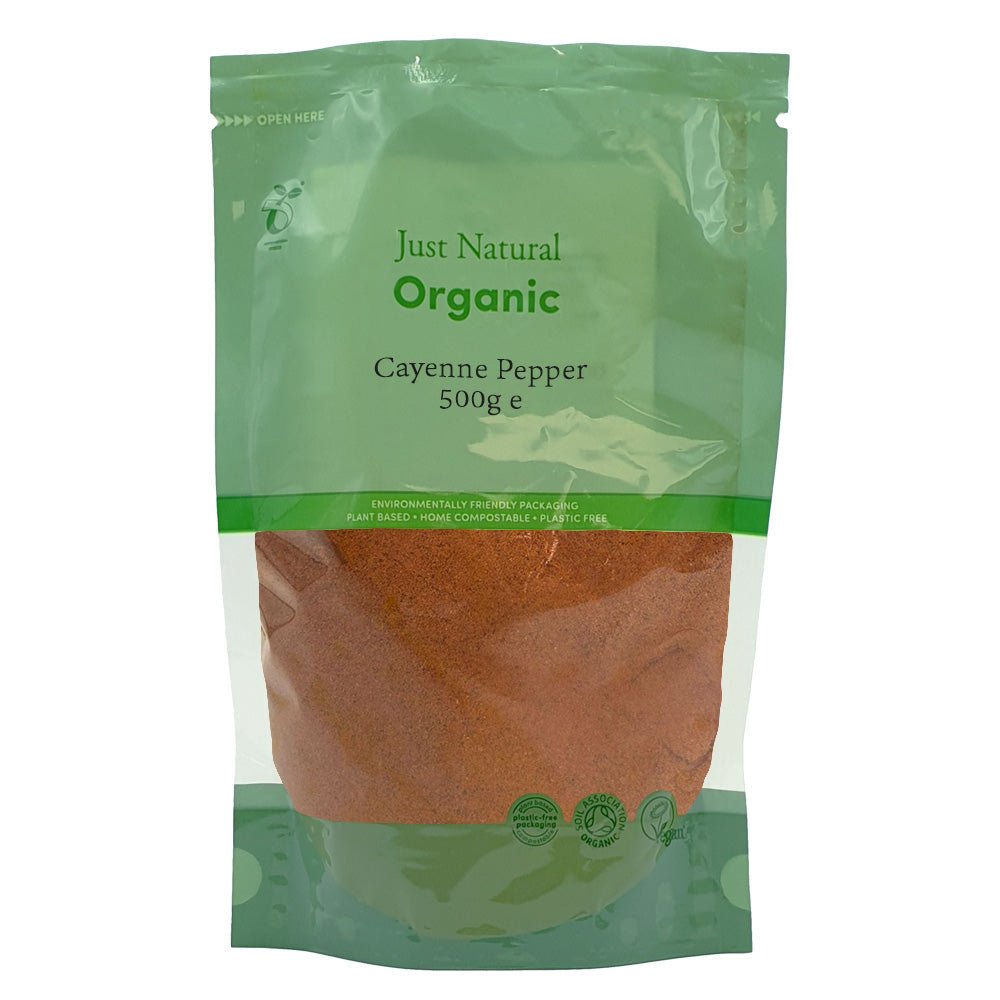 Organic Cayenne Pepper 500g - Earthfare Supermarket - 5055177501718