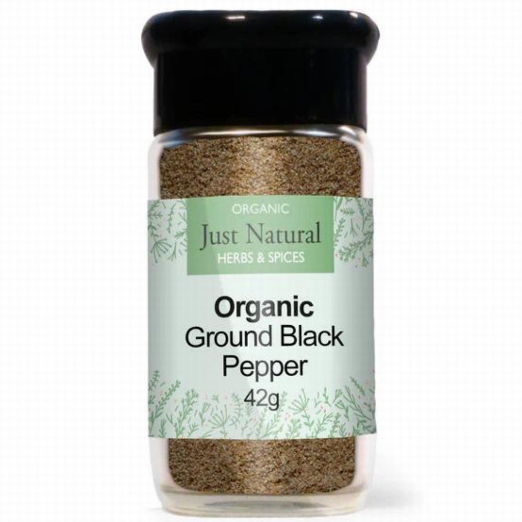 Organic Ground Black Pepper Jar - Earthfare Supermarket - 5056078807107
