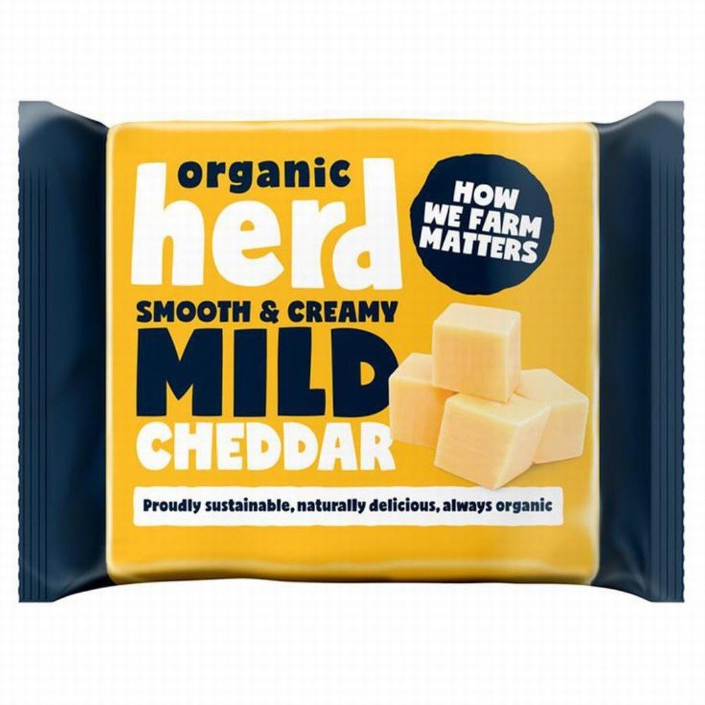 Organic Herd Mild Cheddar Cheese 200g - Earthfare Supermarket - 5060359620347