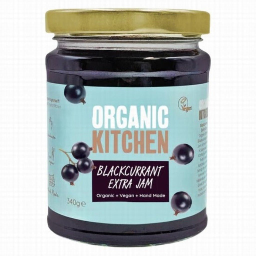 Organic Kitchen Blackcurrant Extra Jam - Earthfare Supermarket - 5055177501220