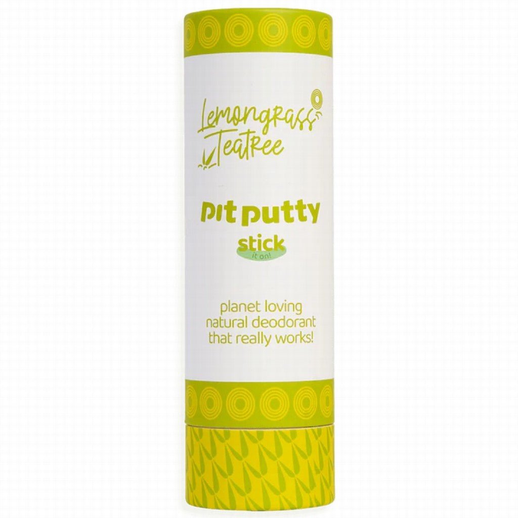 Pit Putty Deodorant Stick Lemongrass & Tea Tree - Earthfare Supermarket - 0608037485229