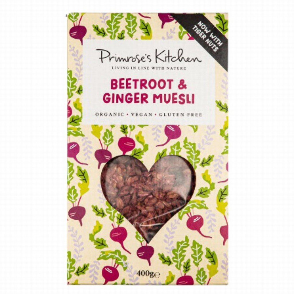 Primroses Kitchen Raw Beetroot & Ginger Muesli - Earthfare Supermarket - 3760192498807