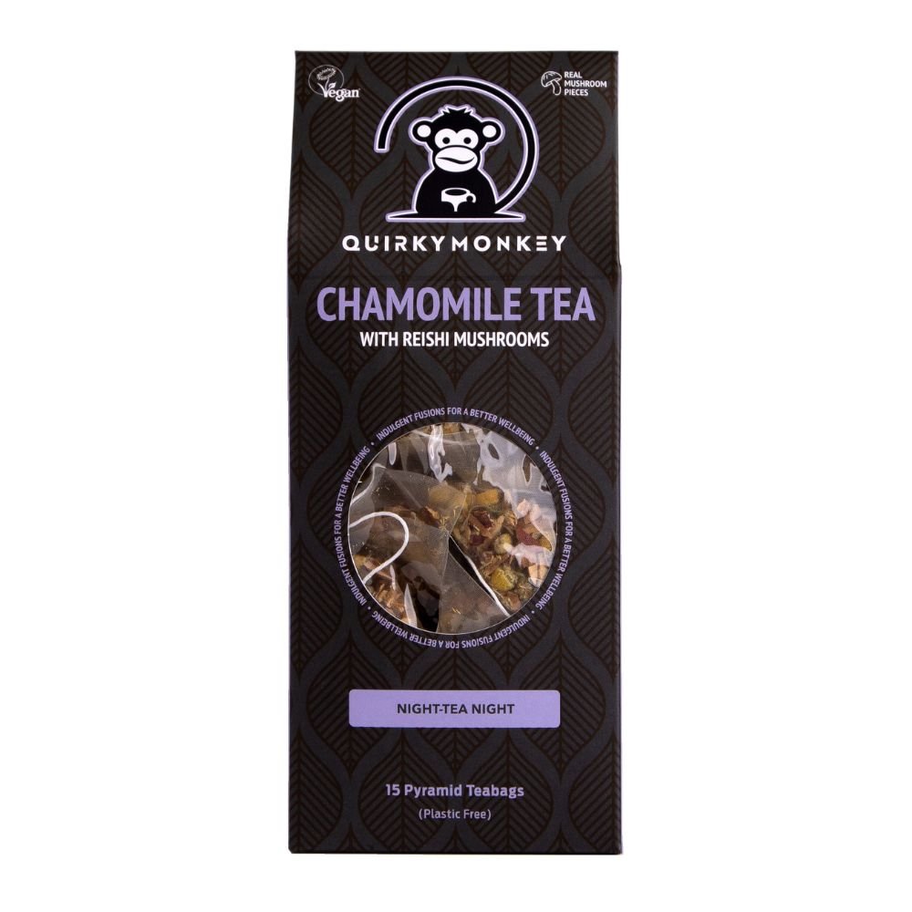 Quirky Monkey Chamomile with Reishi Mushroom Teabags - Earthfare Supermarket - 5065022331001