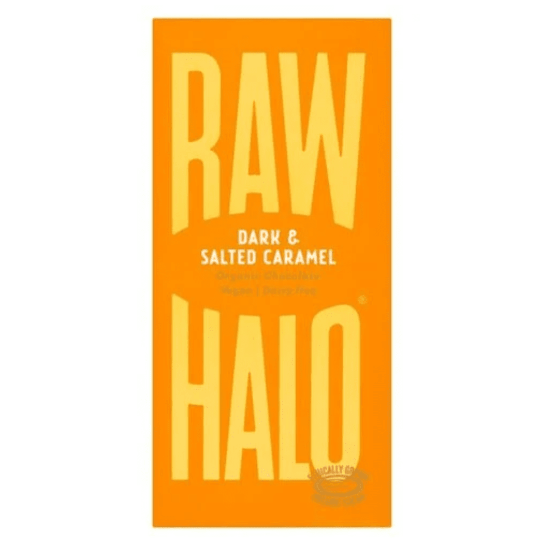 Raw Halo Organic Raw Chocolate Dark Salted Caramel 70G - Earthfare Supermarket - 5060430551690