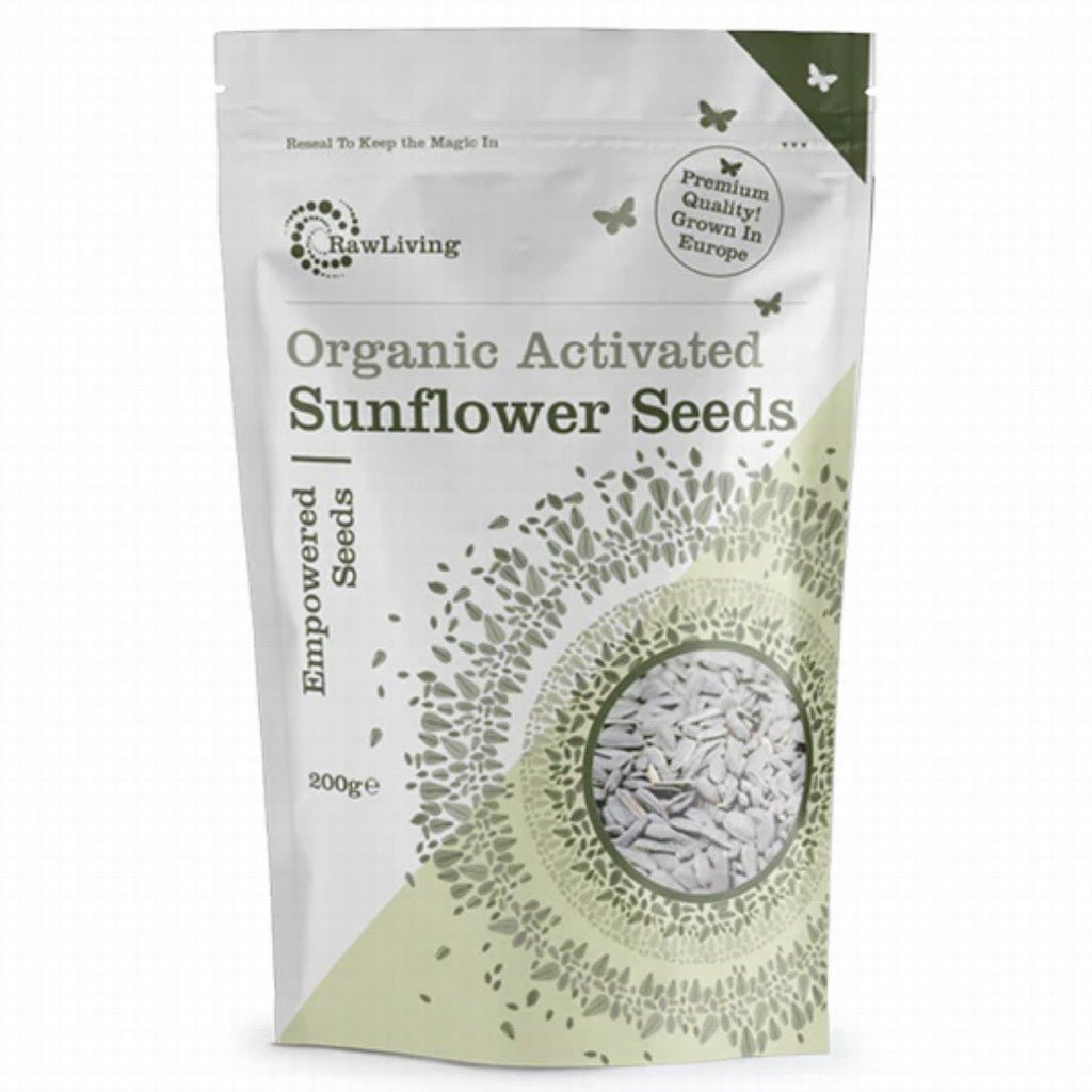 Raw Living Activated Sunflower Seeds 200g - Earthfare Supermarket - 5060116154399