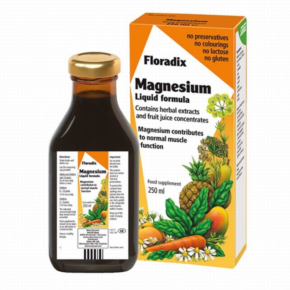 Salus Floradix Liquid Magnesium 250ml - Earthfare Supermarket - 4004148017711