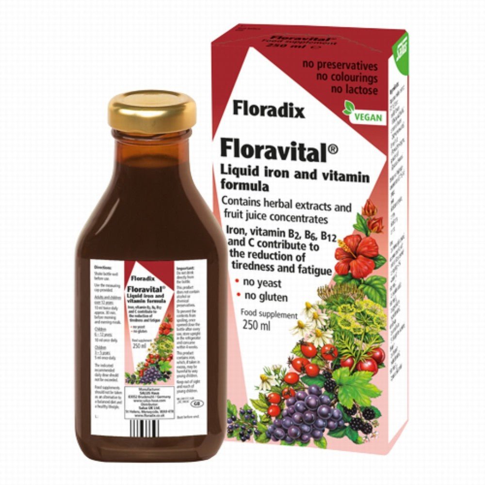 Salus Floravital Yeast Free Iron 250Ml - Earthfare Supermarket - 4004148017179