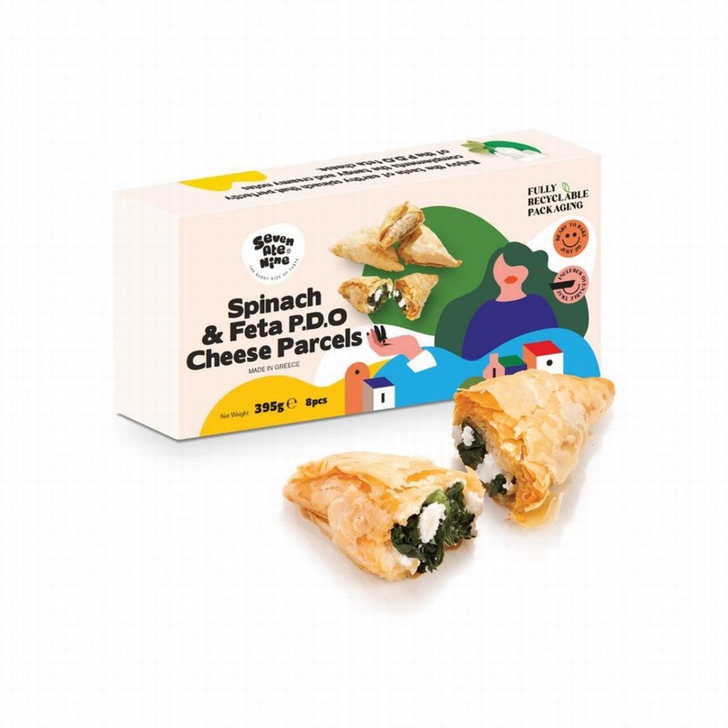 Seven Ate Nine Spinach & Feta Cheese Parcels - Earthfare Supermarket - 5200408802441
