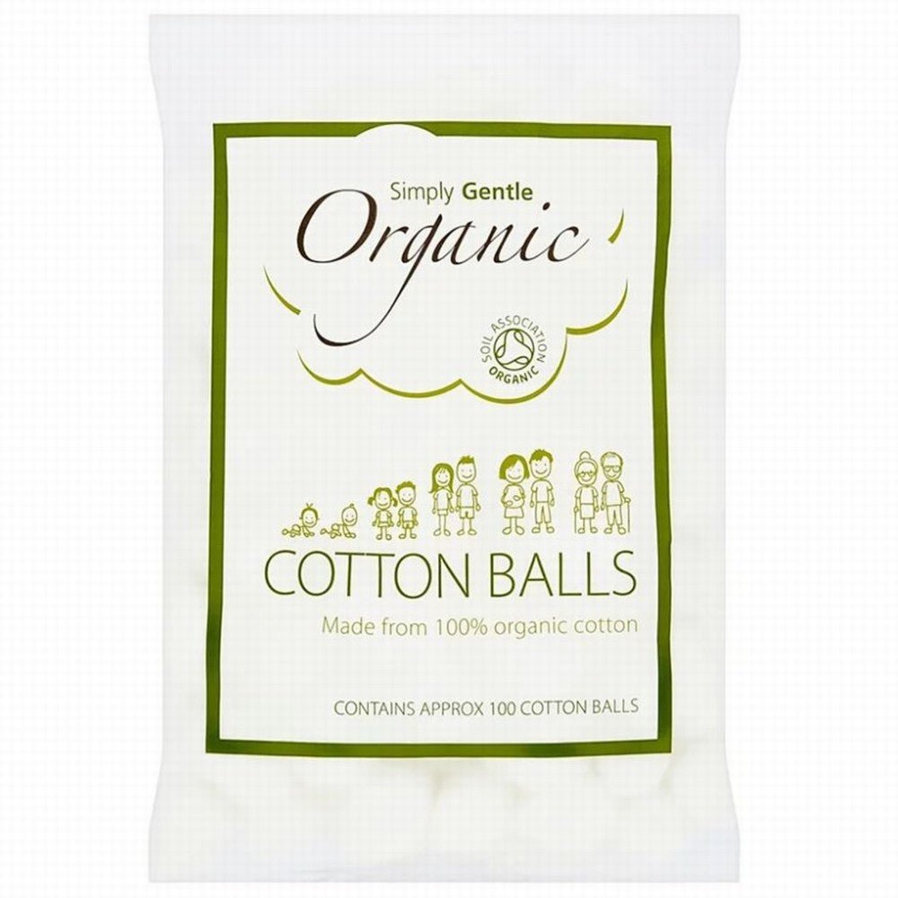 Simply Gentle Organic Cotton Wool Balls - Earthfare Supermarket - 5020968002033