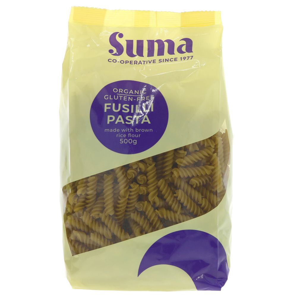 Suma Organic Brown Rice Fusilli Pasta - Earthfare Supermarket - 5017601041436