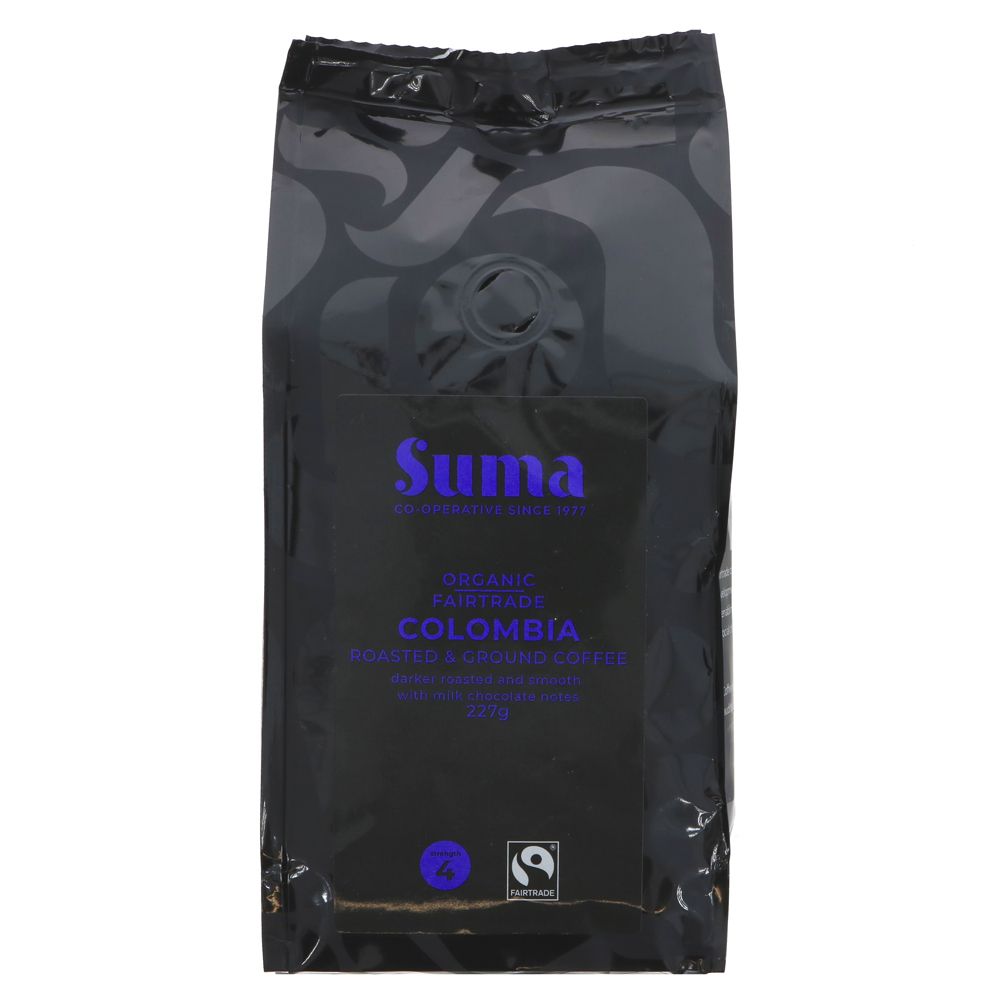 Suma Organic Fairtrade Colombia Ground Coffee - Earthfare Supermarket - 5017601033158