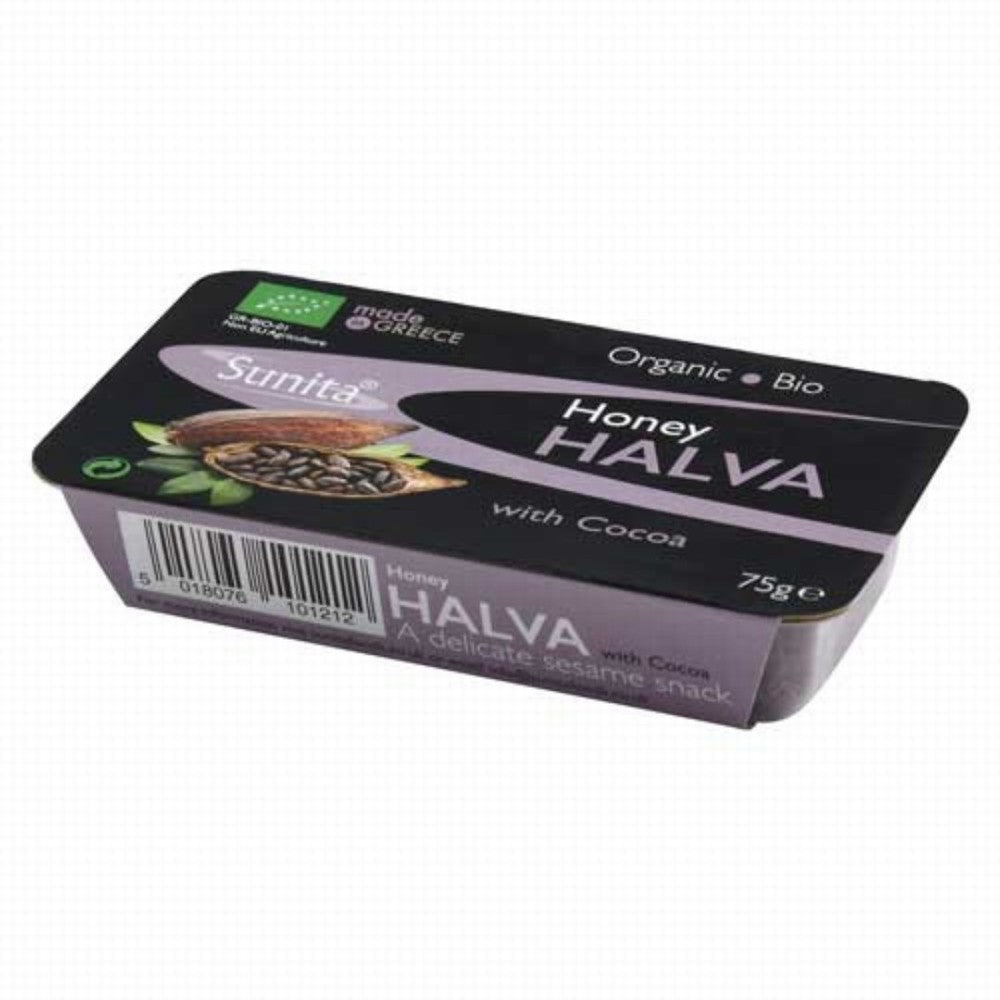 Sunita Organic Dark Chocolate Halva 75g - Earthfare Supermarket - 5018076101212