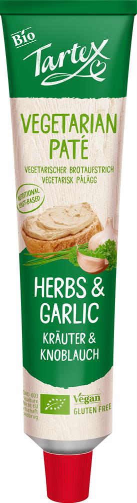 Tartex Organic Herb & Garlic Pate - Earthfare Supermarket - 400551417052