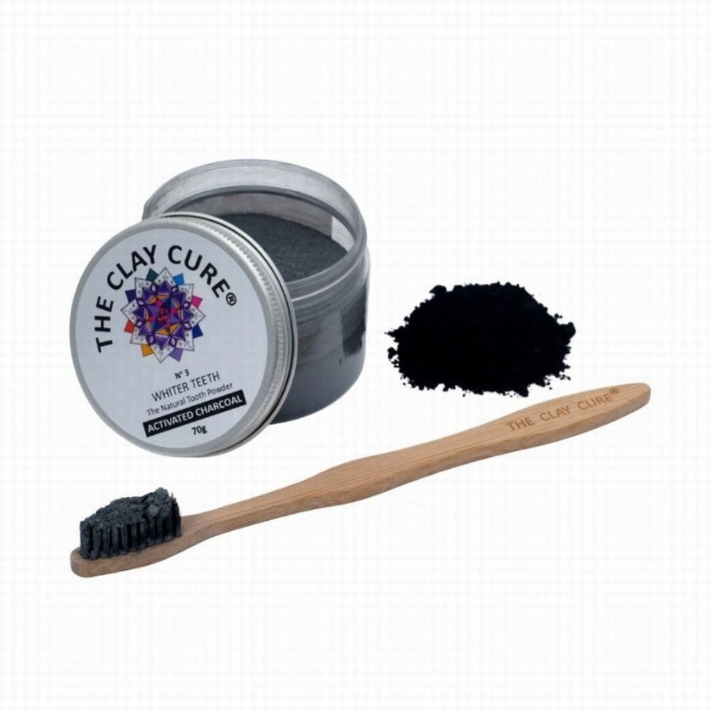 The Clay Cure Activated Charcoal Tooth Powder - Earthfare Supermarket - 235518