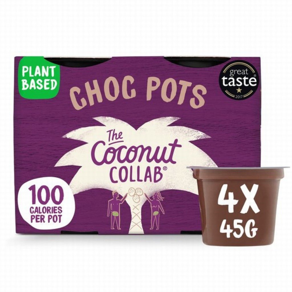 The Coconut Collaborative Choc Pots 4x45g - Earthfare Supermarket - 5060426810114