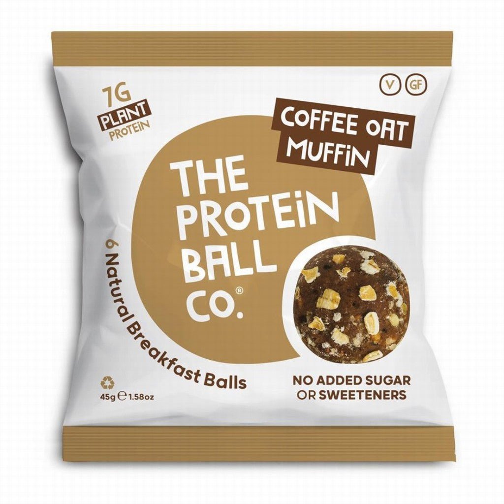 The Protein Ball Co Coffee Oat Muffin Protein + Vitamin Balls - Earthfare Supermarket - 813047022146