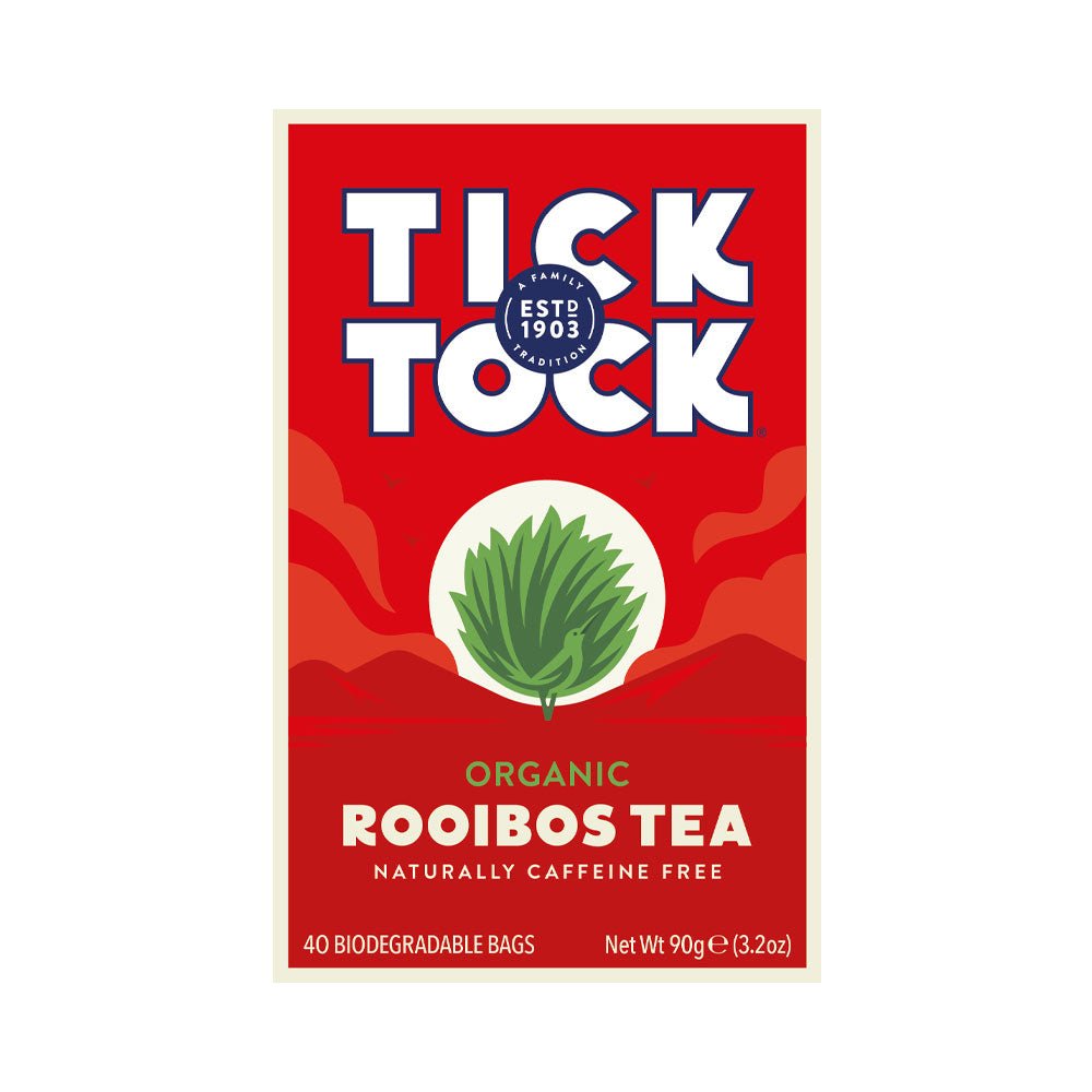 Tick Tock Organic Rooibos Tea 40 bags - Earthfare Supermarket - 5032558000183