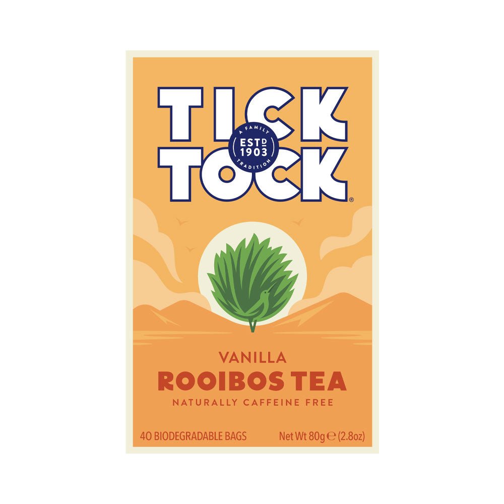 Tick Tock Rooibos Vanilla 40 Bags - Earthfare Supermarket - 5032558003092