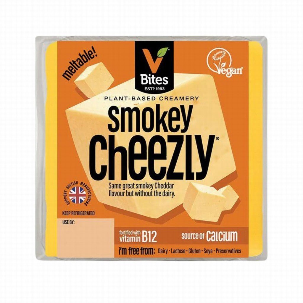 Vbites Cheezly Smokey Cheddar Block - Earthfare Supermarket - 5021821002016