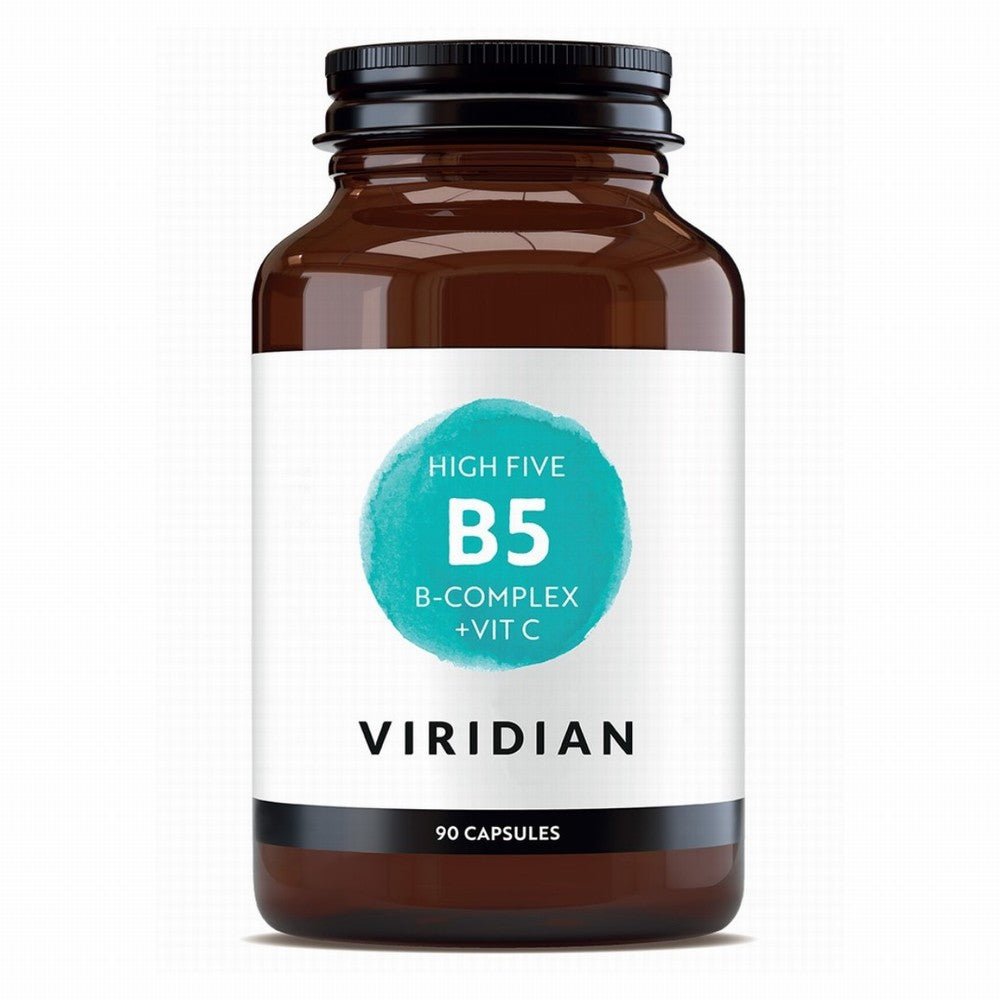 Viridian High B5 B - Complex + Vit C 90 Caps - Earthfare Supermarket - 5060003592525