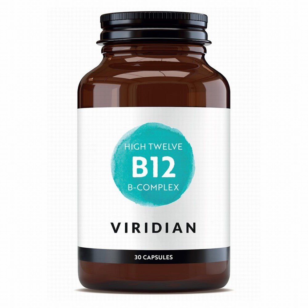 Viridian High Twelve B - Complex B12 30Caps - Earthfare Supermarket - 5060003592556