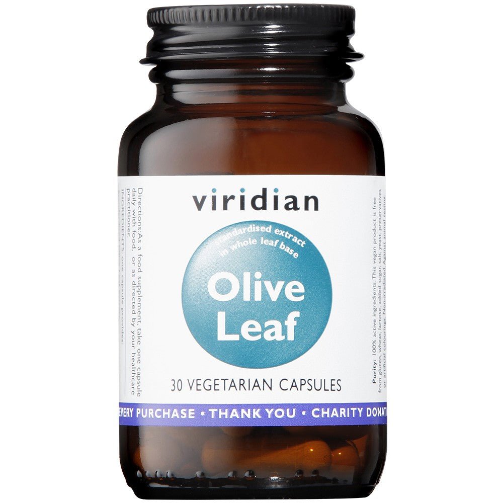 Viridian Olive Leaf Extract 30Caps - Earthfare Supermarket - 5060003599050