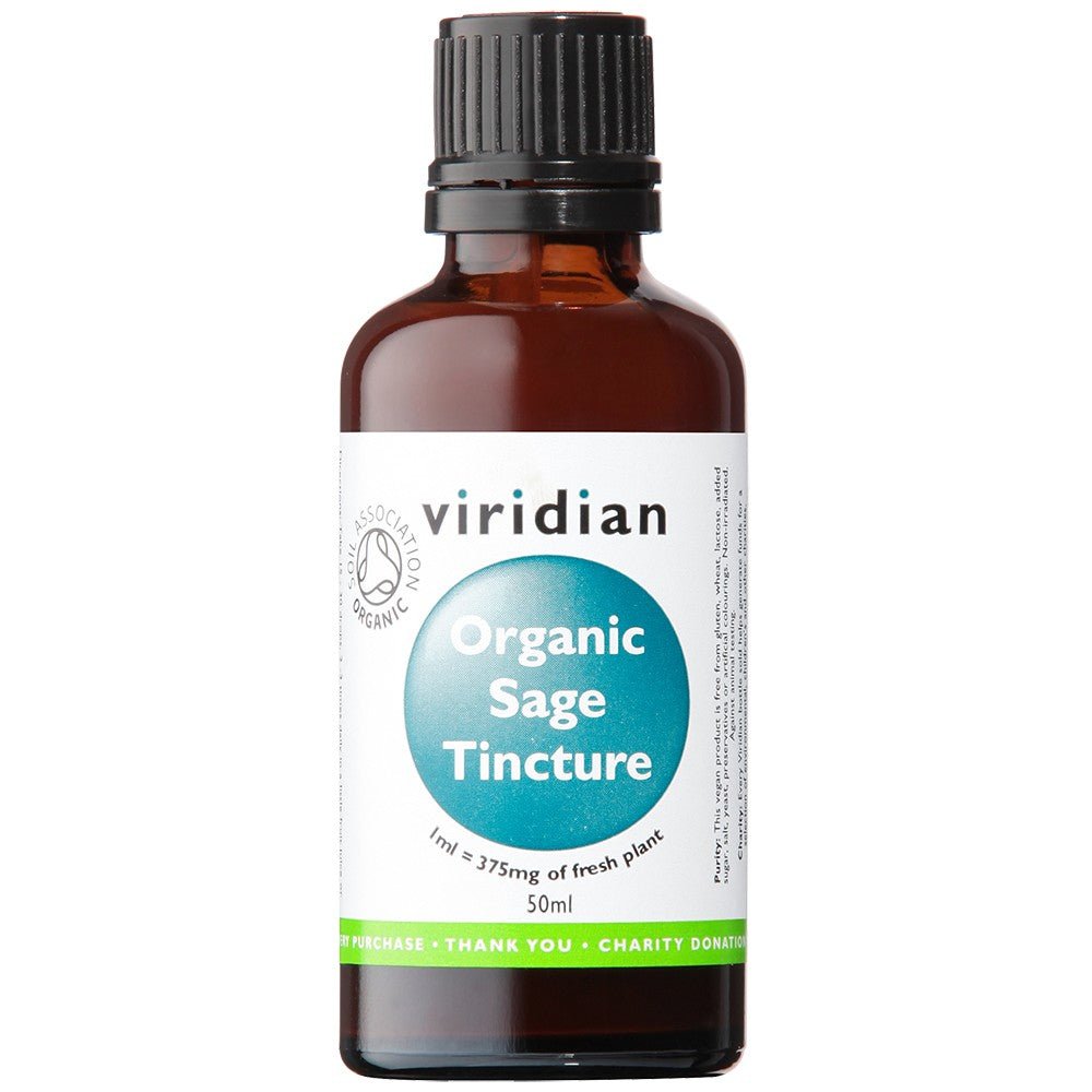 Viridian Organic Sage Tincture - Earthfare Supermarket - 5060003596141