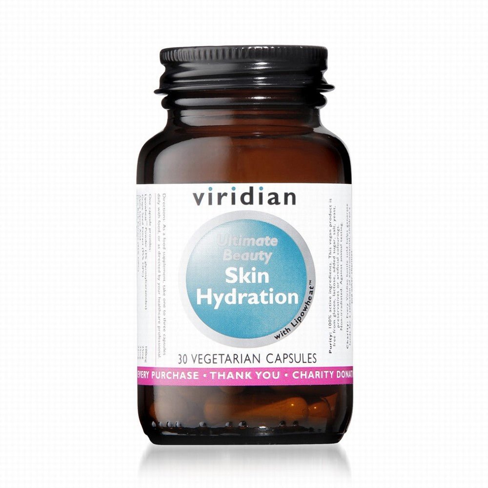 Viridian Ultimate Beauty Skin Hydration Complex Veg Caps 30 - Earthfare Supermarket - 5060003591641