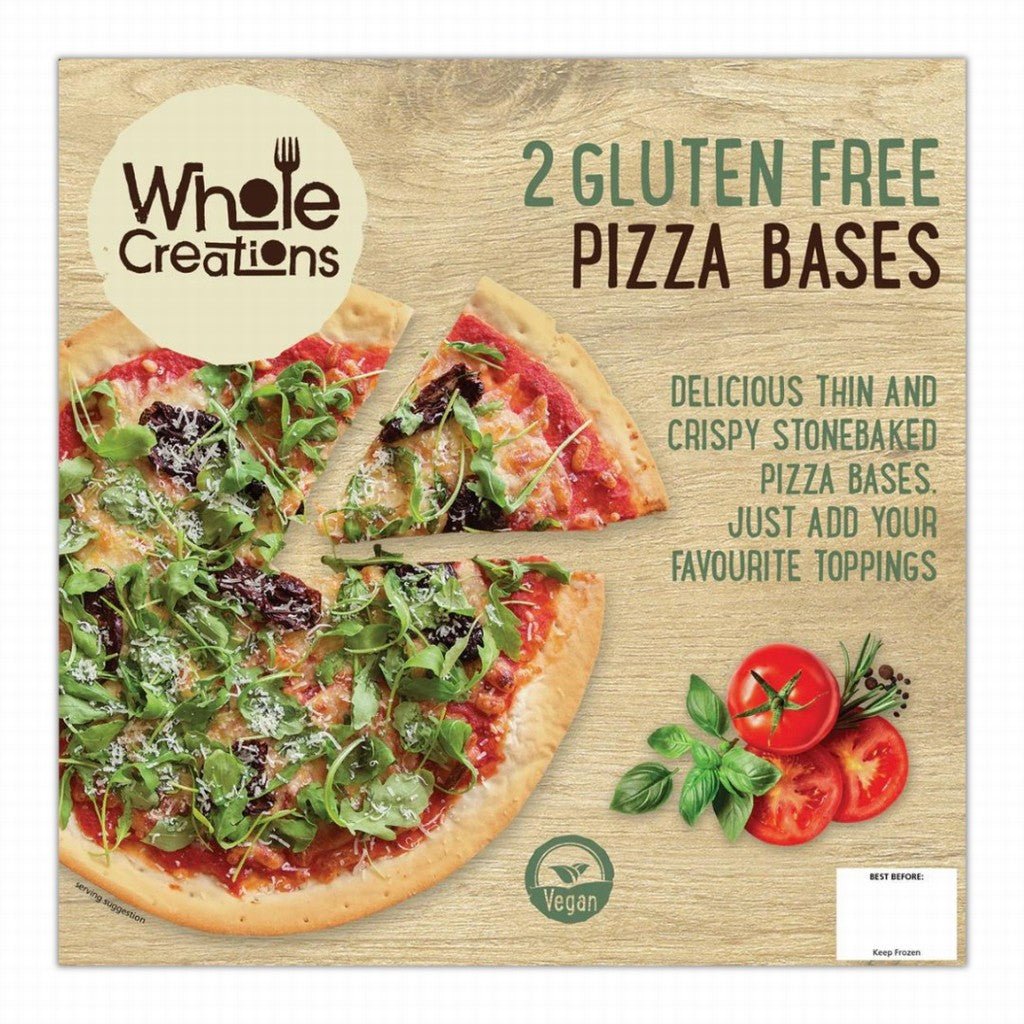 Wholecreations Pizza Bases Dairy & Gluten Free - Earthfare Supermarket - 5060273440809