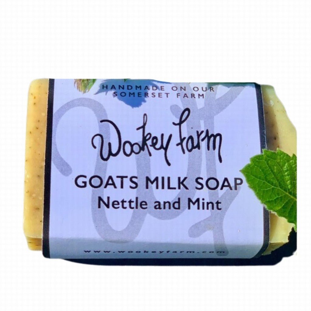 Wookey Farm Goat Milk Soap Nettle & Mint - Earthfare Supermarket -