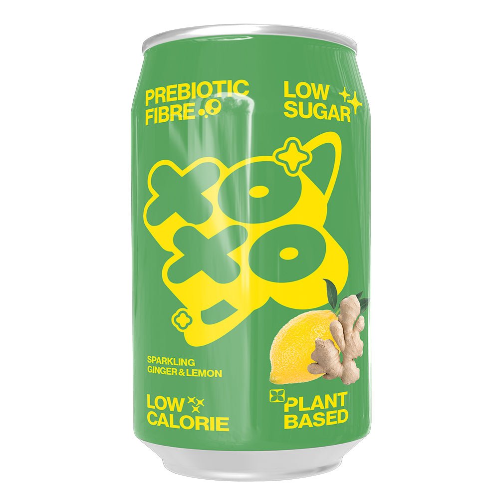 XOXO Ginger & Lemon Prebiotic Soda 330ml - Earthfare Supermarket - 5070000962023