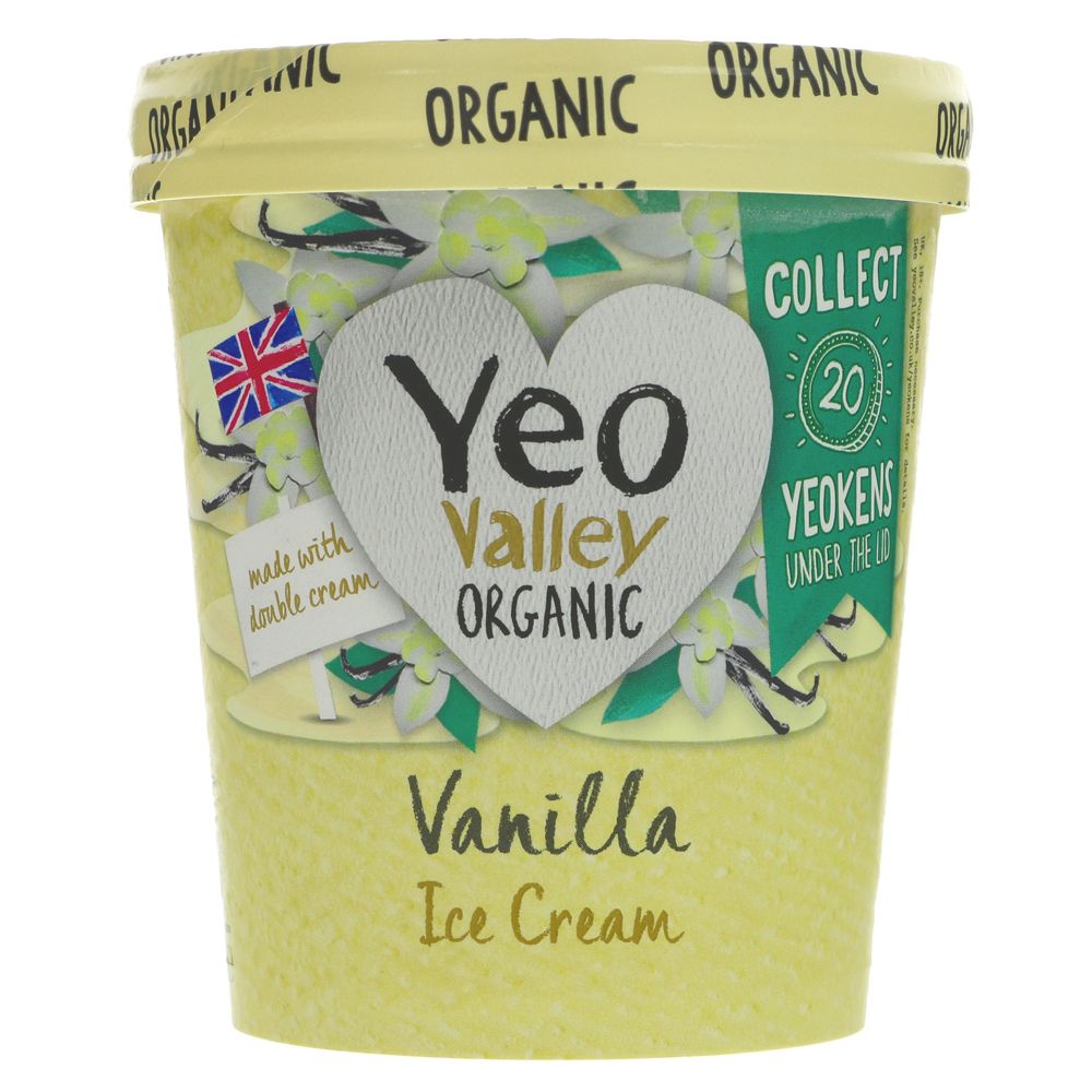 Yeo Valley Ice Cream Vanilla - Earthfare Supermarket - 5036589250838