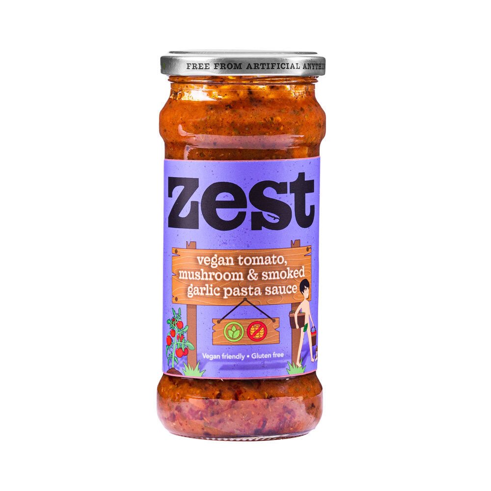 Zest Tomato Mushroom & Smoked Garlic Pasta Sauce - Earthfare Supermarket - 5010338223571