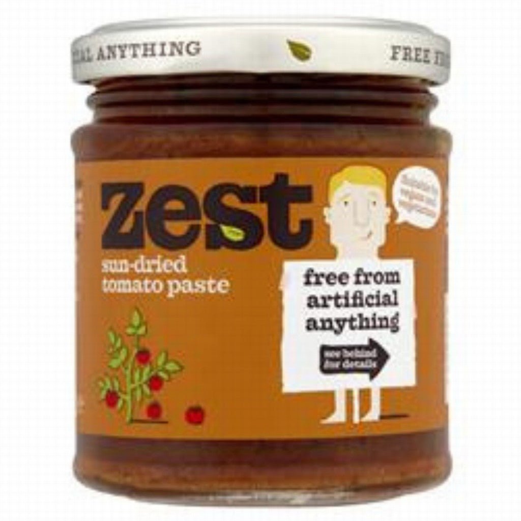 Zest Vegan Sundried Tomato Paste - Earthfare Supermarket - 5010338223564