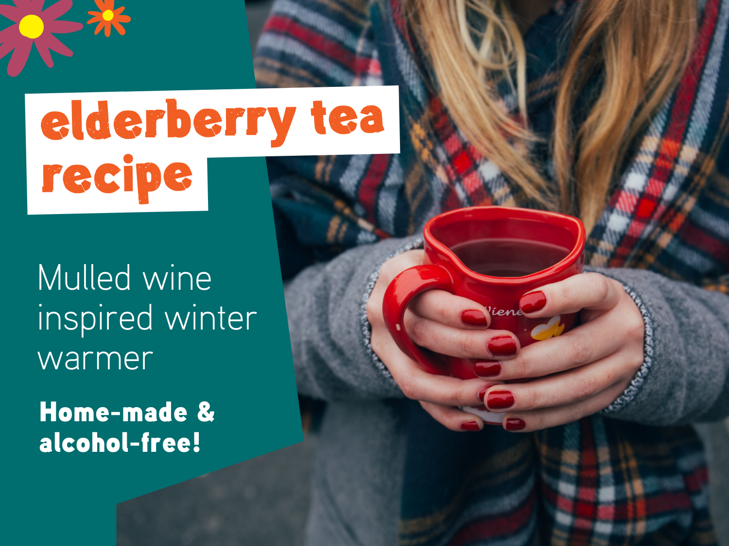 Elderberry tea cordial. Home-made recipe blog