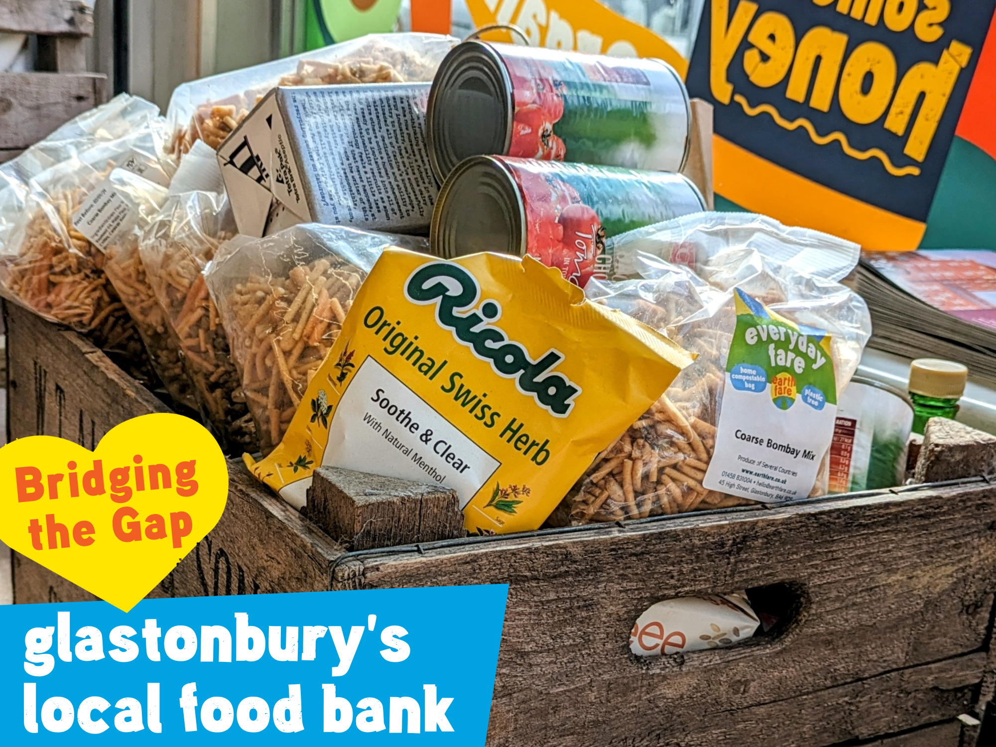 Earthfare food bank collection crate