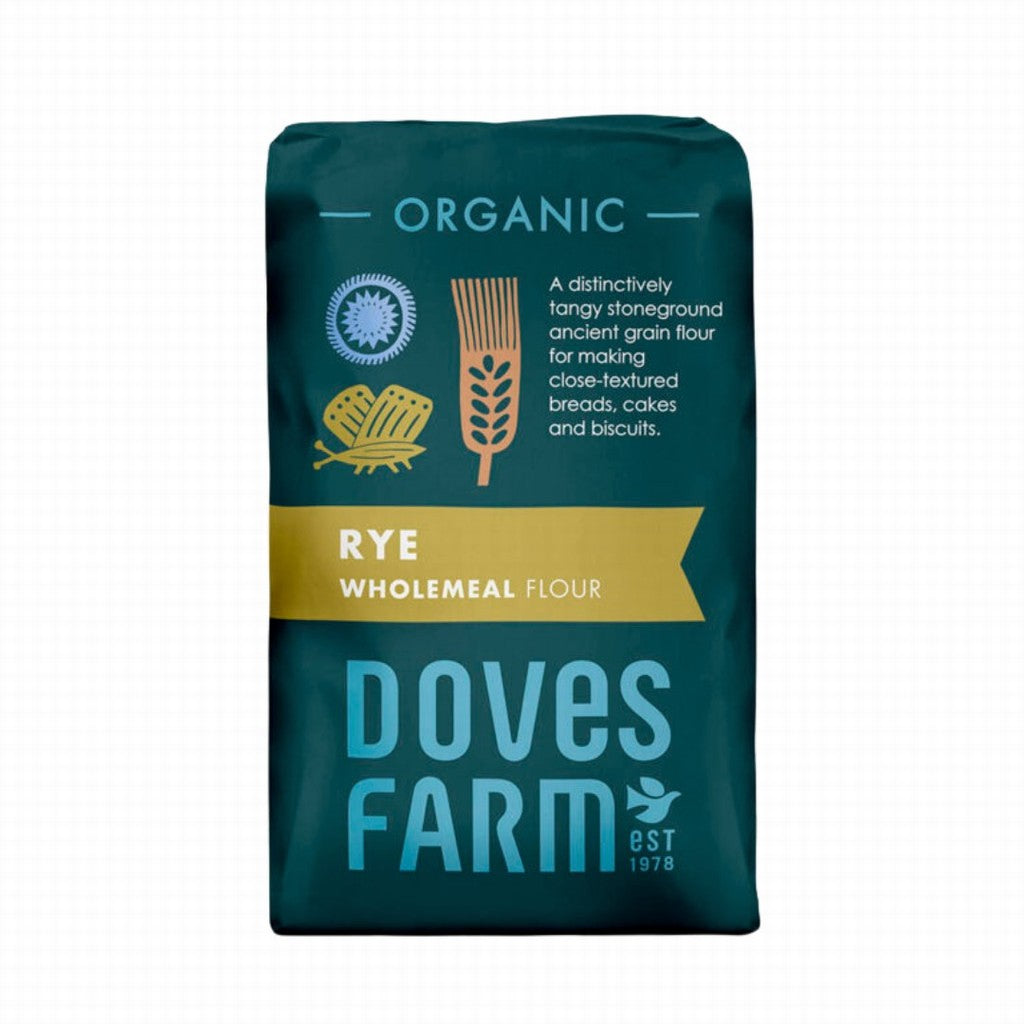 Doves Farm Organic Rye Wholemeal Flour 1KG