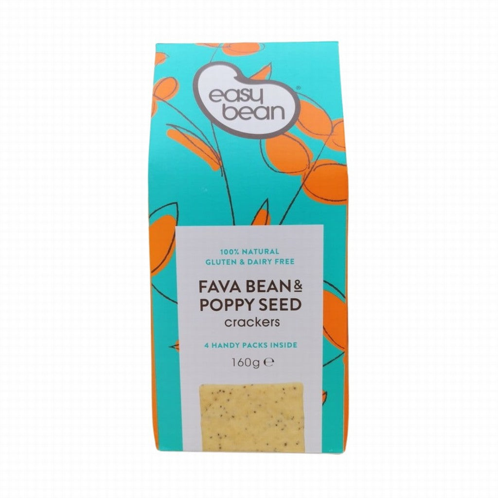 Easy Bean Fava & Poppy Seed Crackers