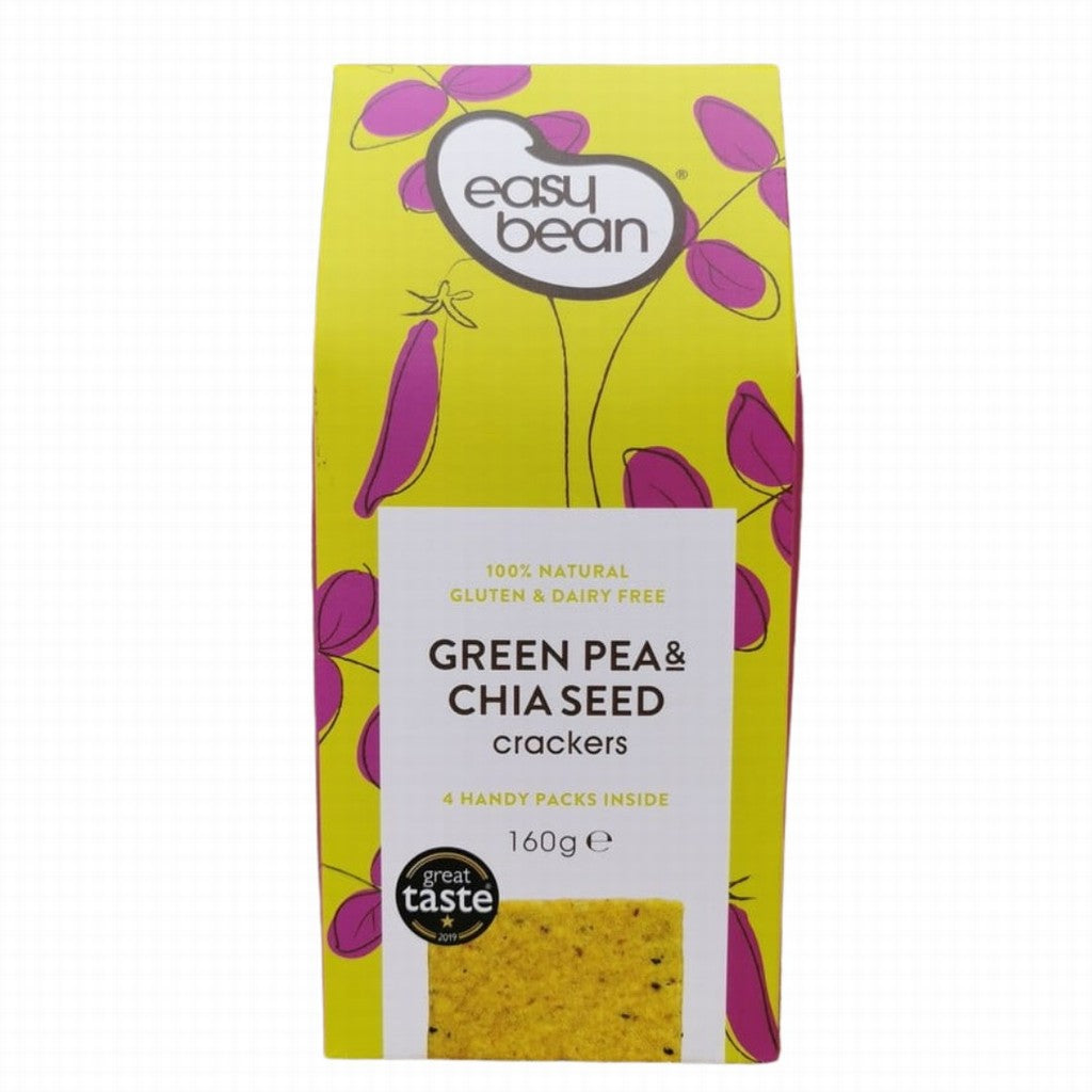 Easy Bean Green Pea & Chia Crackers