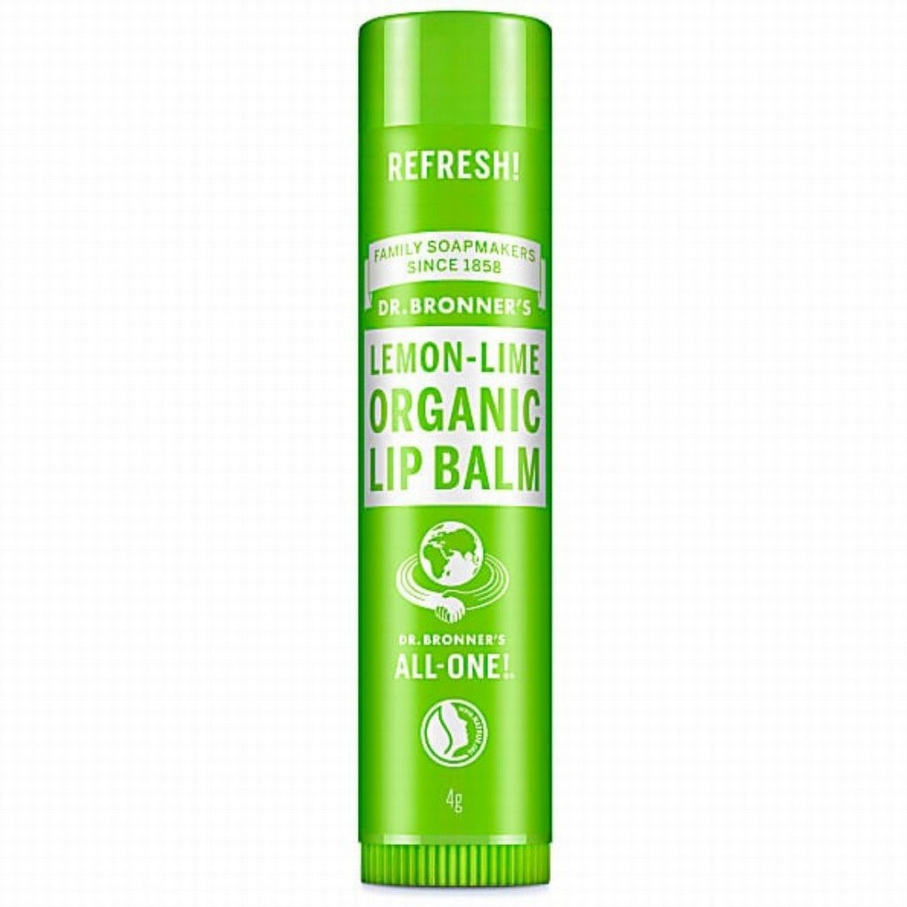 Dr Bronner Organic Lip Balm Lemon Lime